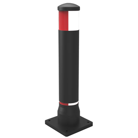 Orion Bollard ST-CITY Series - Multiple Options (Surface Mounted (Bolt Down) / Black / Red & White Split)