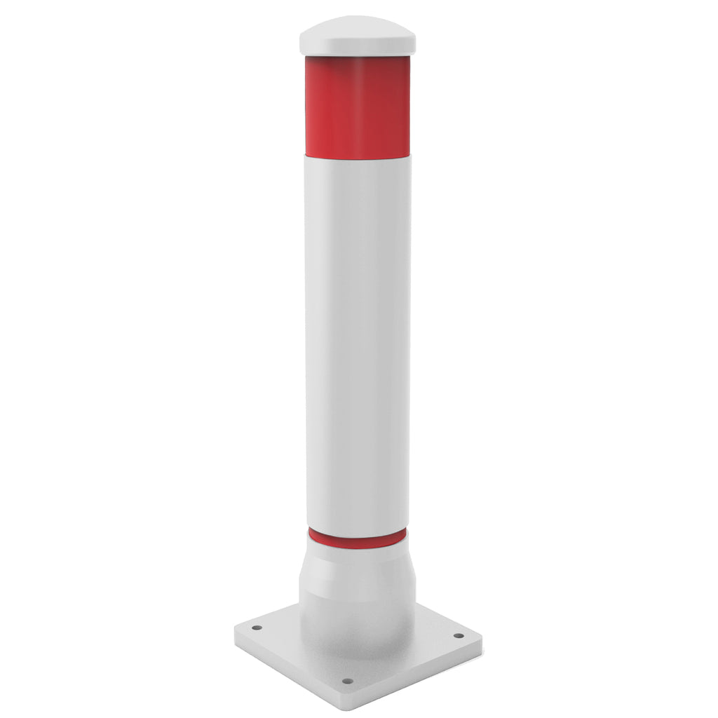 Orion Bollard ST-CITY Series - Multiple Options (Surface Mounted (Bolt Down) / White / Red)