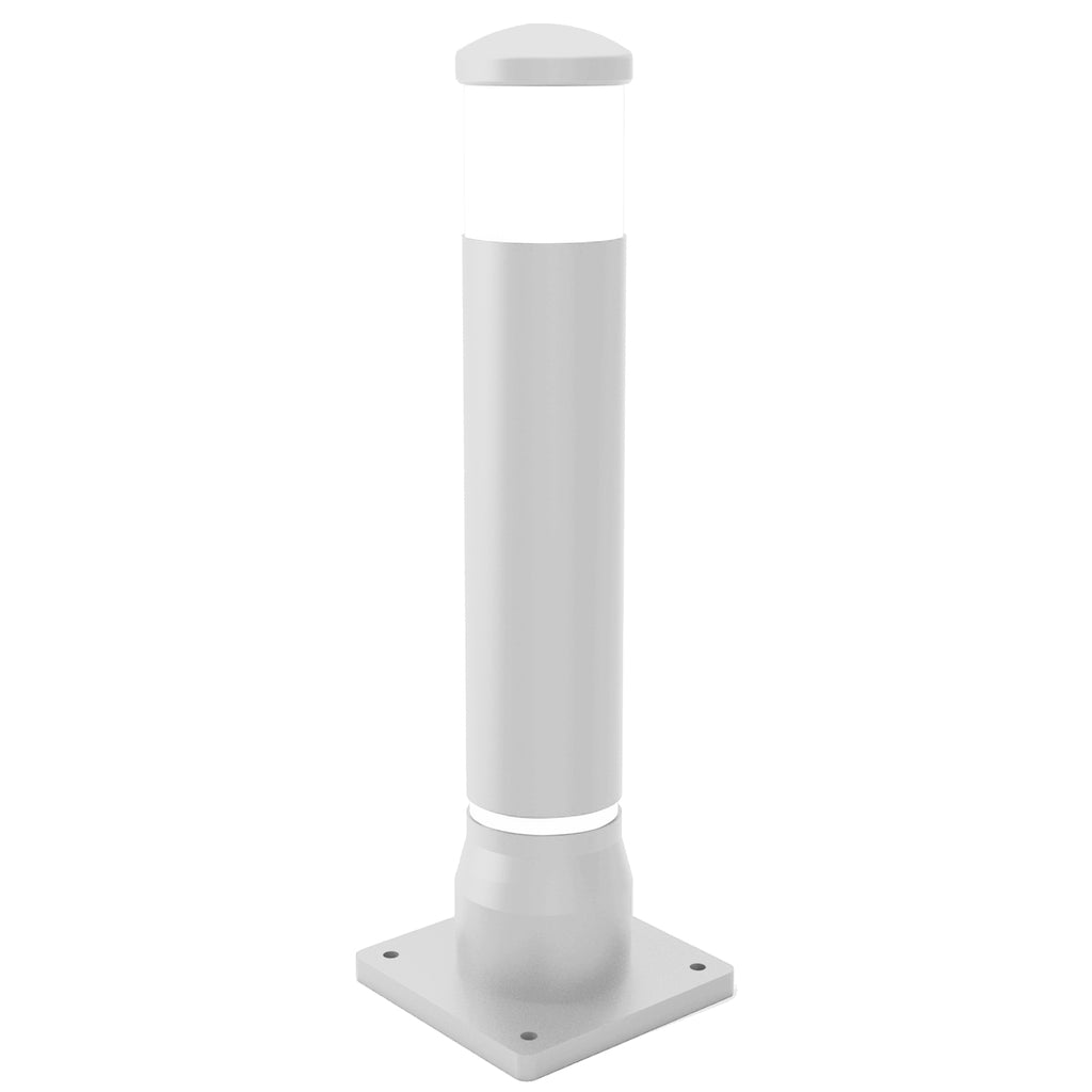 Orion Bollard ST-CITY Series - Multiple Options (Surface Mounted (Bolt Down) / White / White)