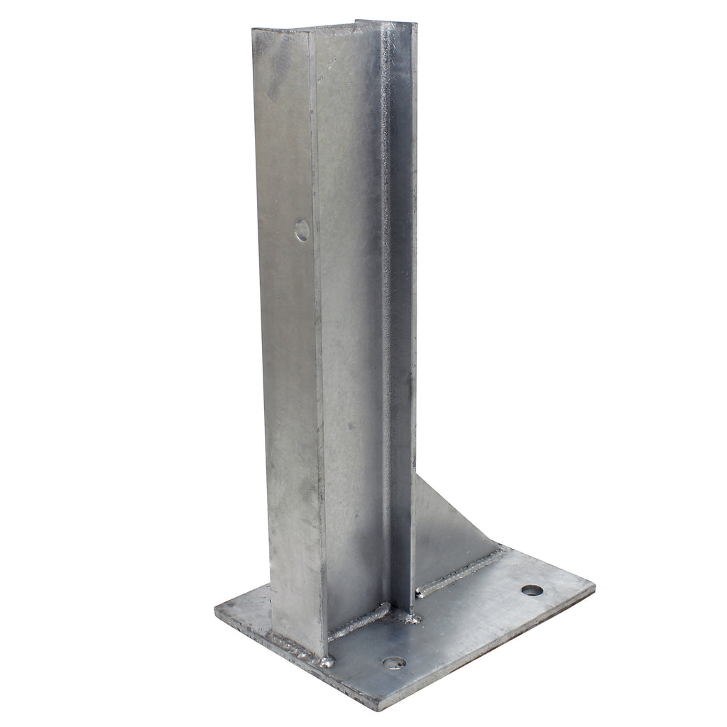 Bolt Down 560mm RSJ Armco Barrier Post Galvanised Steel