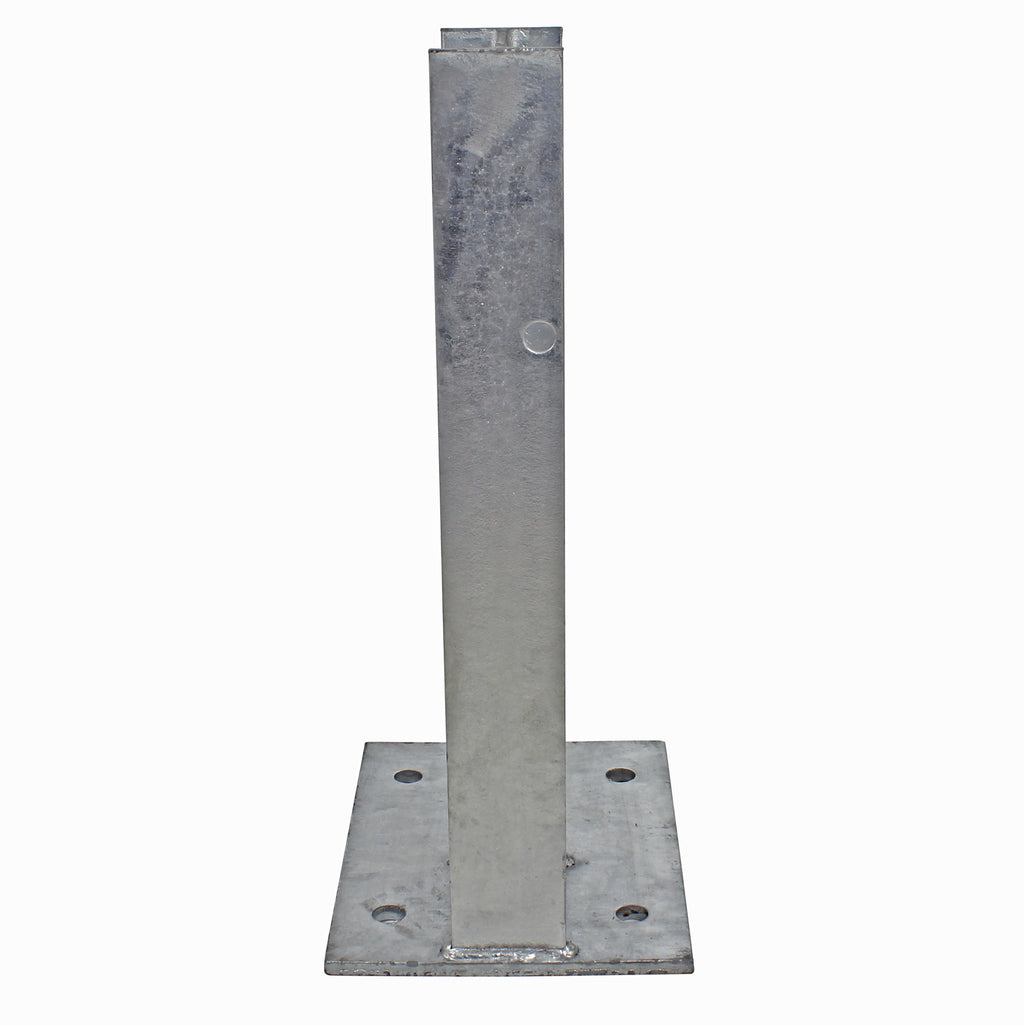 Bolt Down 560mm RSJ Armco Barrier Post Galvanised Steel