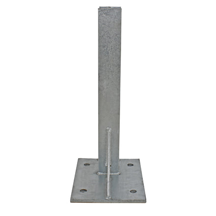 Bolt Down 560mm RSJ Armco Barrier Post Galvanised Steel