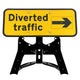 Diverted Traffic Rotating Arrow Sign QuickFit EnduraSign Dia. 2703 | 1050x450mm