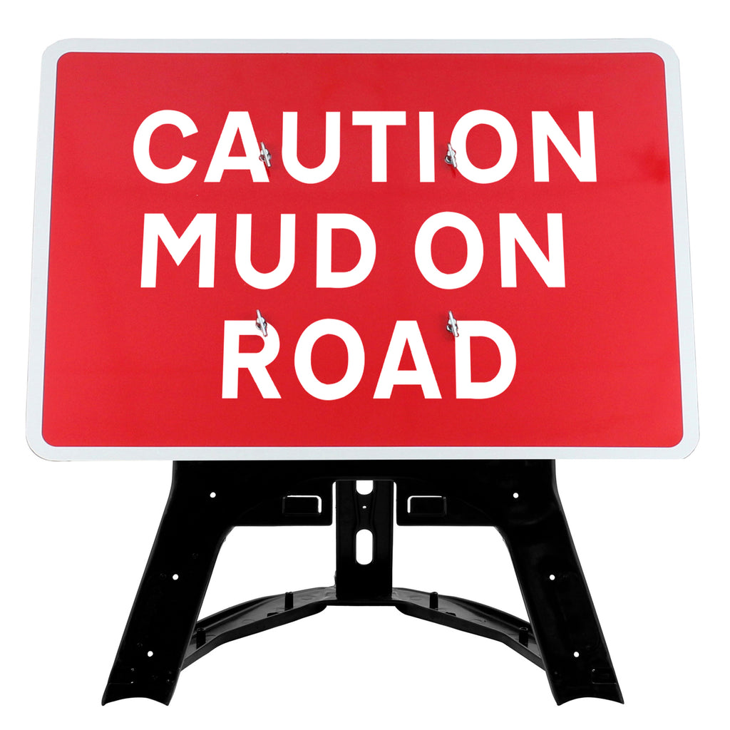 Caution Mud On Road Sign QuickFit EnduraSign | 1050x750mm