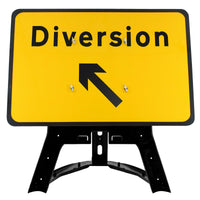 Diversion Up Left Arrow Sign QuickFit EnduraSign Dia 2702| 1050x750mm