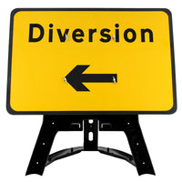 Diversion Left Arrow Sign QuickFit EnduraSign Dia 2702| 1050x750mm