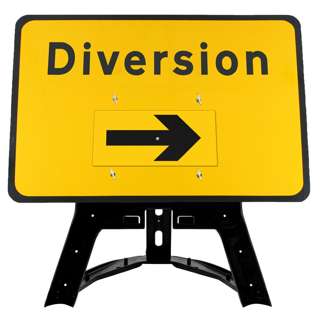 Diversion Rotating Arrow Sign QuickFit EnduraSign Dia 2702| 1050x750mm