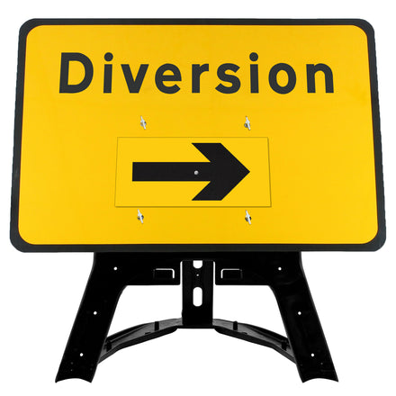 Diversion Rotating Arrow Sign QuickFit EnduraSign Dia 2702| 1050x750mm