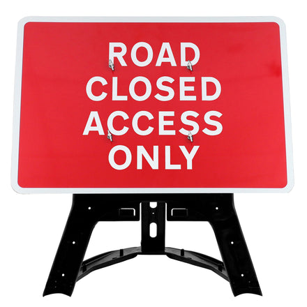 Road Closed Access Only Sign QuickFit EnduraSign | 1050x750mm