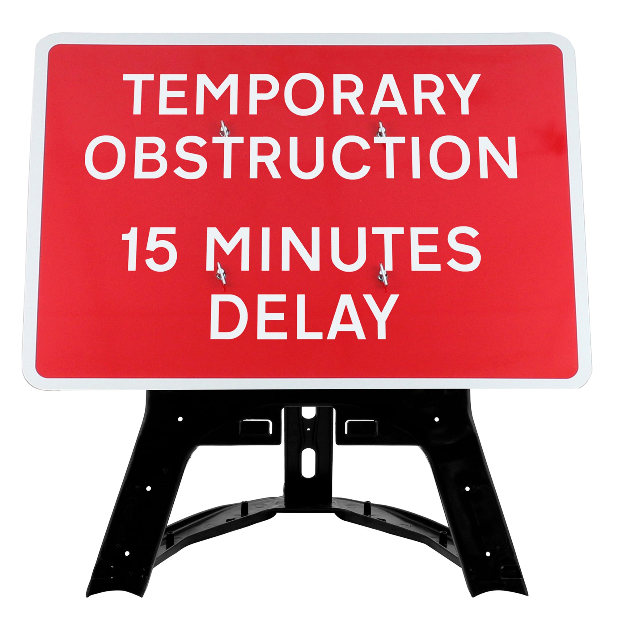 Temporary Obstruction 15 Minutes Delay Road Sign | QuickFit