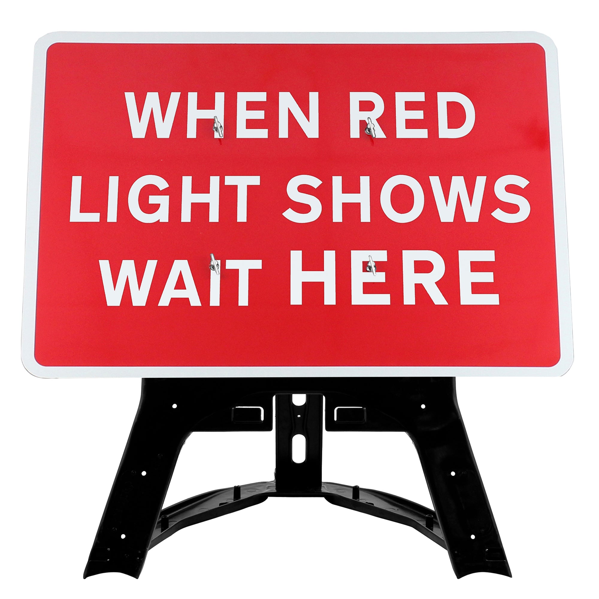 When Red Light Shows Wait Here Road Sign | Dia. 7011 | QuickFit ...