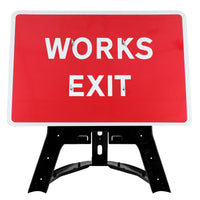 Works Exit Sign QuickFit EnduraSign Dia 7302 | 1050x750mm