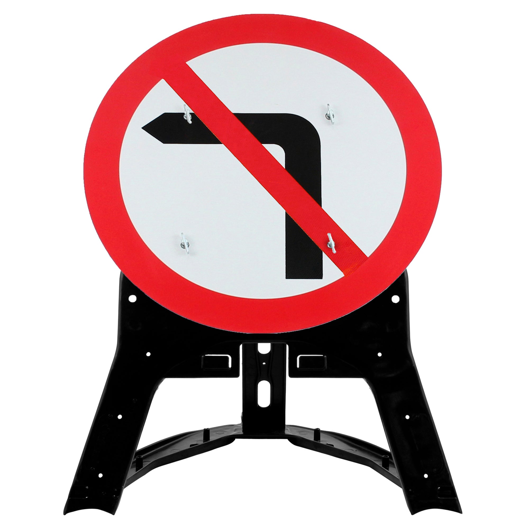 No Left Turn QuickFit EnduraSign 613 Inc. Stand & Face – Start Safety UK