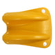 Yellow Plastic Fishtail Armco Barrier End Cap Inc Reflectors