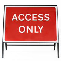 Access Only Sign - Zintec Metal Sign Face | 1050x750mm