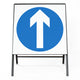 Ahead Only Sign - Zintec Metal Sign Face | 750x750mm