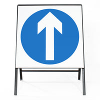 Ahead Only Sign - Zintec Metal Sign Face | 750x750mm