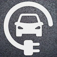 Unofficial Car Charging Logo Thermoplastic Paint Variant 1