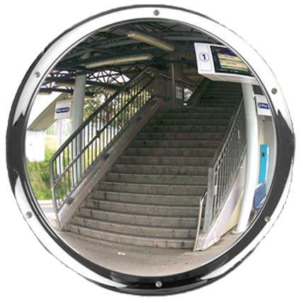 Anti-Vandal Convex Mirror Stainless Steel Outdoor & Indoor Use