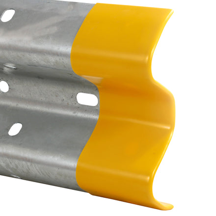 Yellow Soft Plastic Short Armco Barrier End Cap