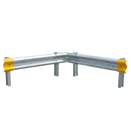 Armco Barrier Rigid Internal Corner Kit (Starter Kit) (Yellow Cap / Cast In RSJ Section)