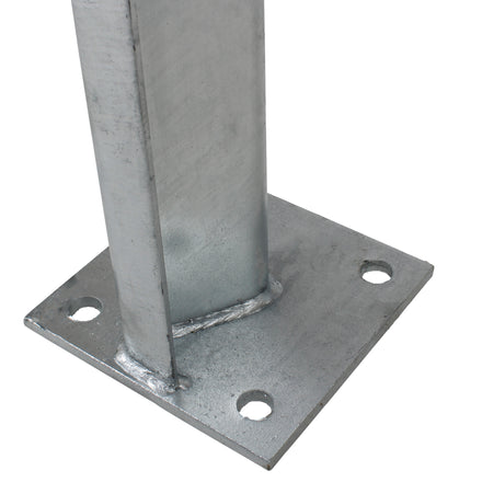 Bolt Down 760mm Z Section Armco Barrier Post Galvanised Steel