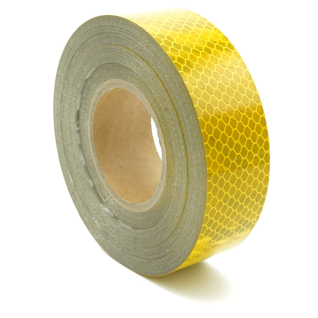 AURA 191T High Intensity Prismatic Reflective Rolls 50mm x 50m (Yellow/Amber)