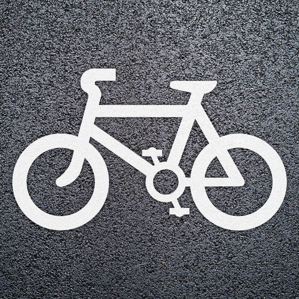 Cycle Symbol Road Marking Colour Size Options – Start Safety UK