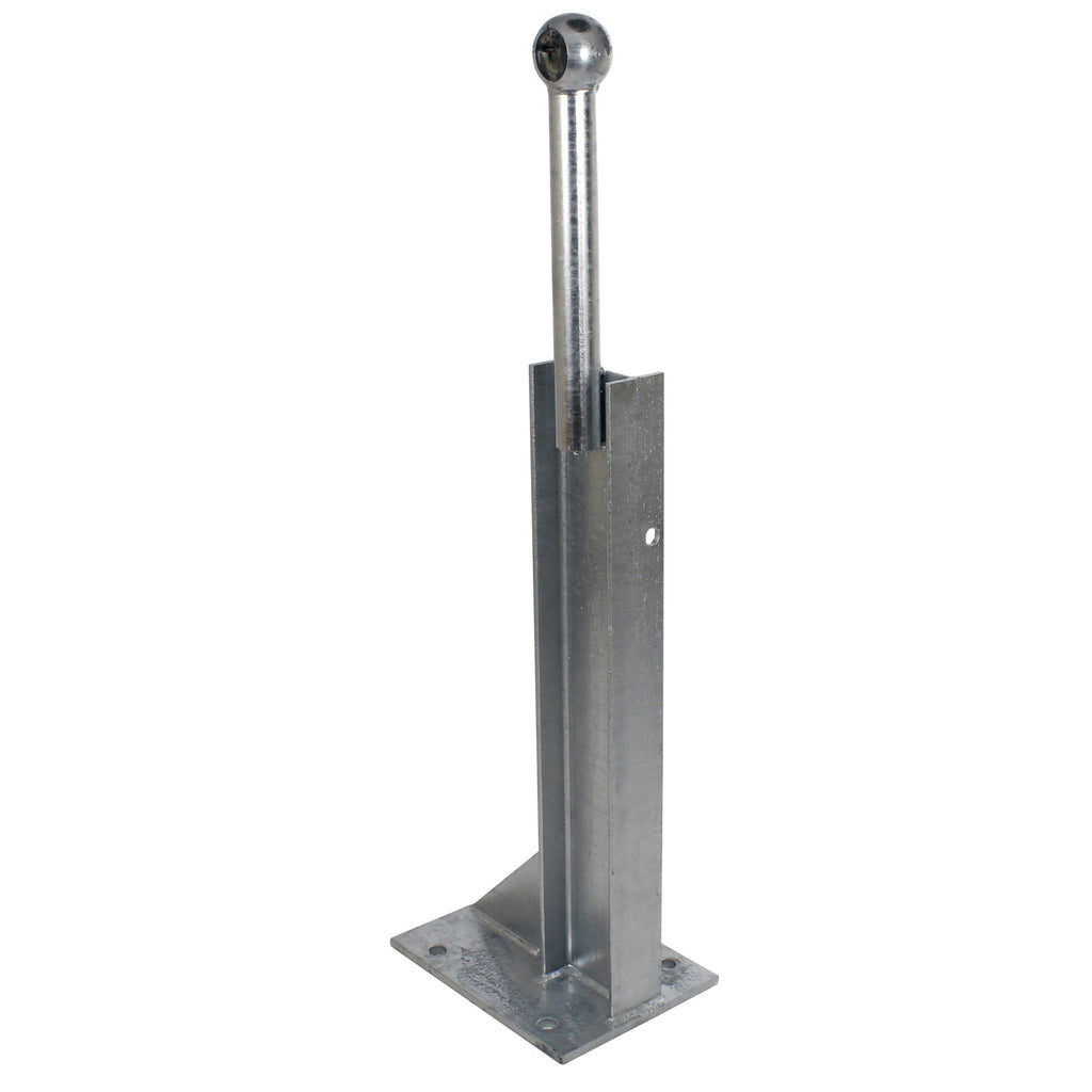 Bolt Down 760mm Handrail Mount RSJ Armco Barrier Post Galvanised Steel