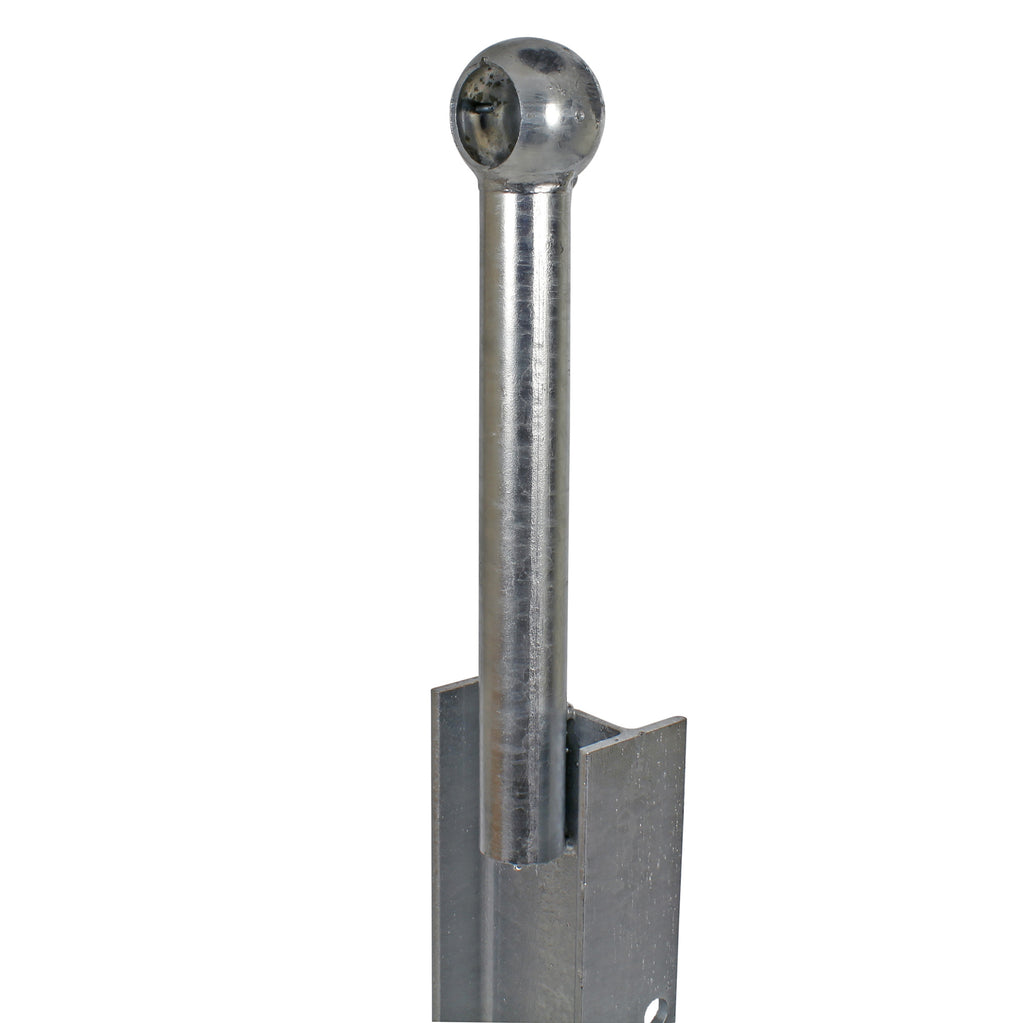 Bolt Down 760mm Handrail Mount RSJ Armco Barrier Post Galvanised Steel