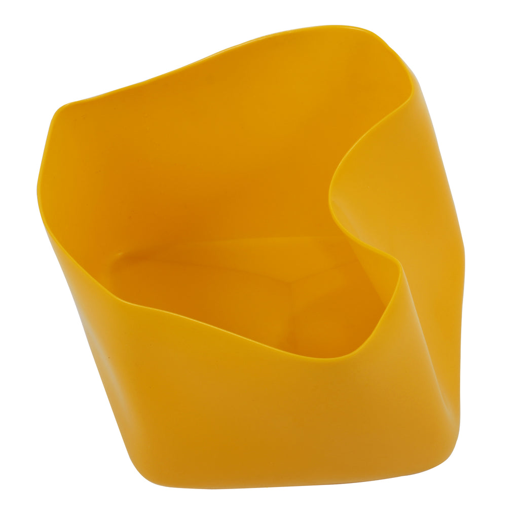 Plastic Yellow Safety End Cap For Open Box Beam Barrier