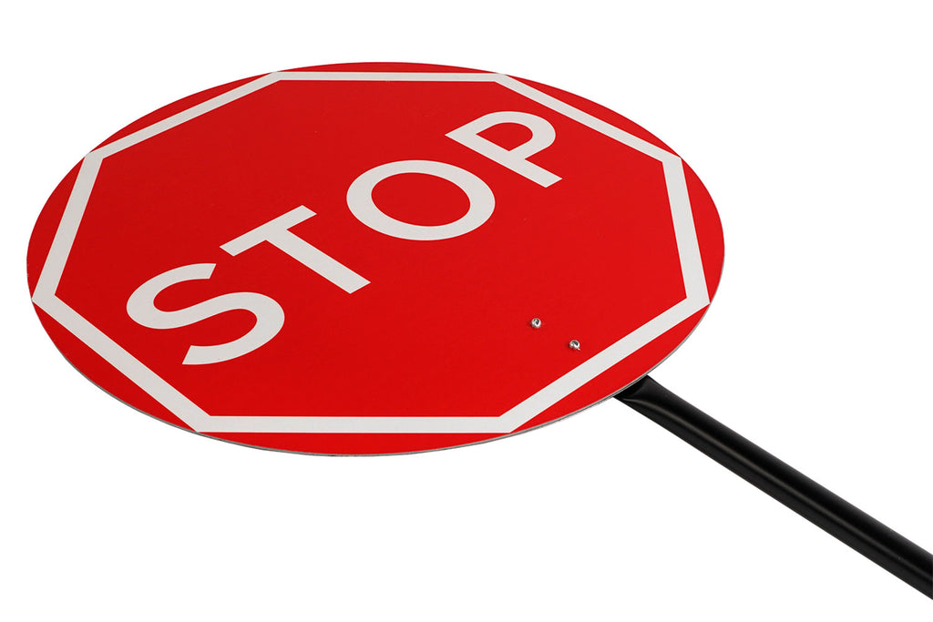 Composite Stop Go Lollipop Sign - RA1 - 600mm