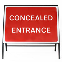 Concealed Entrance Sign - Zintec Metal Sign Face | 1050x750mm