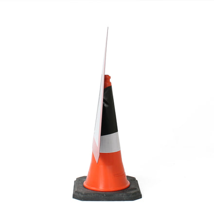 Men at Work with End Cone Sign - 750mm (Cone Sold Separately)