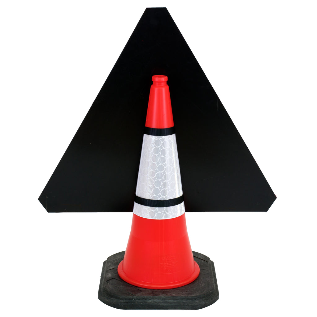 Men at Work with End Cone Sign - 750mm (Cone Sold Separately)