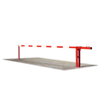 Boom Barrier With Counterweight Parking Access Restriction