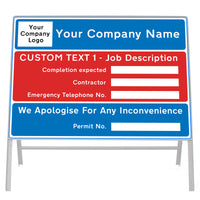 Dry Wipe Custom Information Board / Courtesy Board 7008  - 1050x750mm Face Only