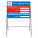 Dry Wipe Custom Information Board / Courtesy Board 7008  - Face Only 600x450mm