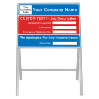 Dry Wipe Custom Information Board / Courtesy Board 7008  - Face Only 600x450mm