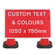 Custom Cone Sign 1050x750mm - Face Only