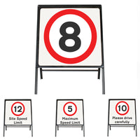 Custom Speed Limit Sign 750x750mm Sign Face  - Metal Road Sign