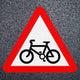 Cycle Route Ahead Preformed Thermoplastic Road Marking