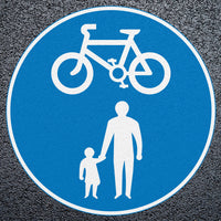 Cycle & Pedestrian Route Road Marking StartMark Thermoplastic Roundel