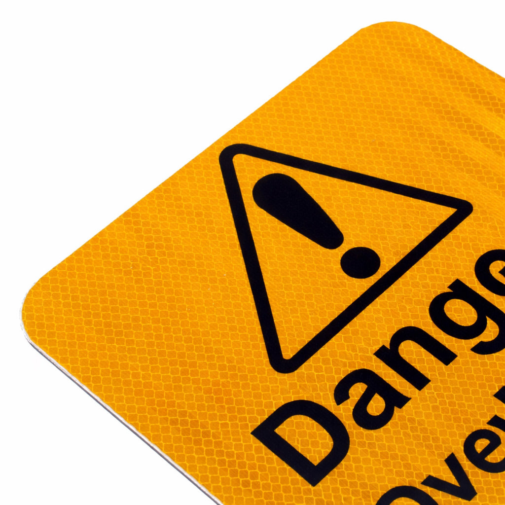 Danger Overhead Structure Max Height Sign R2/RA2 (fixings not included)