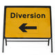 Diversion Sign With Reversible Arrow - Zintec Metal Sign Dia 2702 Face | 1050x750mm