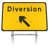 Diversion Up Left Sign Diagram 2702 |Quick Fit (face only) | 1050x750mm