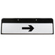 Arrow Right Sign QuickFit EnduraSign Drop Supplementary Plate Dia 573 | 870x275mm (face only)