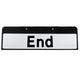 End Sign QuickFit EnduraSign Drop Supplementary Plate Dia 645 | 870x275mm (face only)