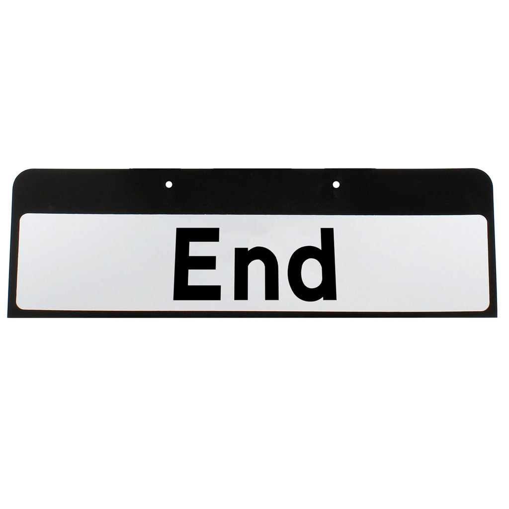 End Sign QuickFit EnduraSign Drop Supplementary Plate Dia 645 | 870x275mm (face only)