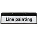 Line painting Sign QuickFit EnduraSign Drop Supplementary Plate Dia 7001.1 | 870x275mm